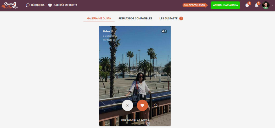 verifica tu perfil en quiero rollo