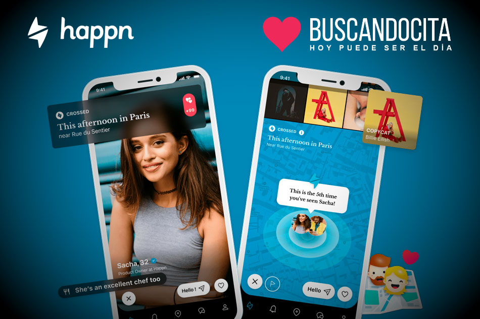 Happn es una aplicación de citas